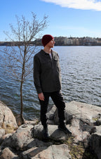 Das graue Overshirt